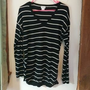 Motherhood Maternity Striped Cotton Sweater